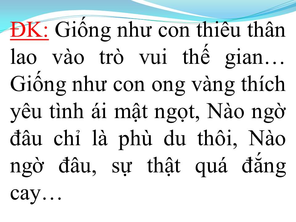 Lời bài hát CẠM BẪY TÌNH YÊU