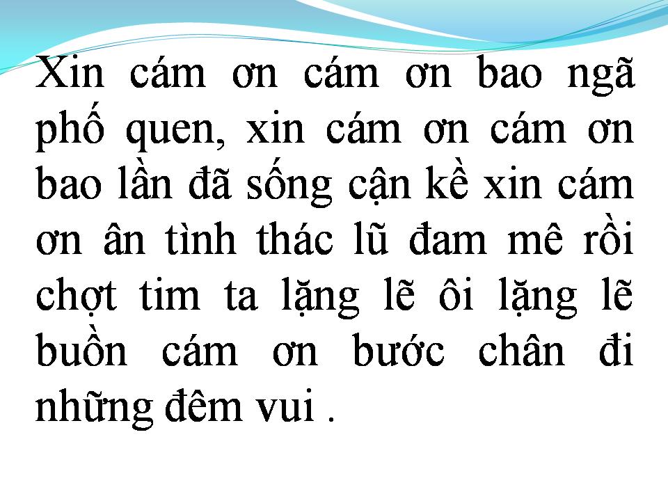 Lời bài hát CÁM ƠN MÔI NGỌT DỐI GIAN