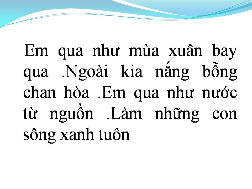 Lời bài hát CÁM ƠN MỘT ĐÓA XUÂN NGỜI