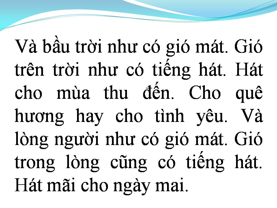 Lời bài hát CÁM ƠN MÙA THU