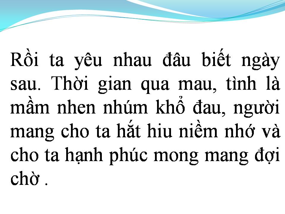 Lời bài hát CÁM ƠN NGƯỜI TÌNH