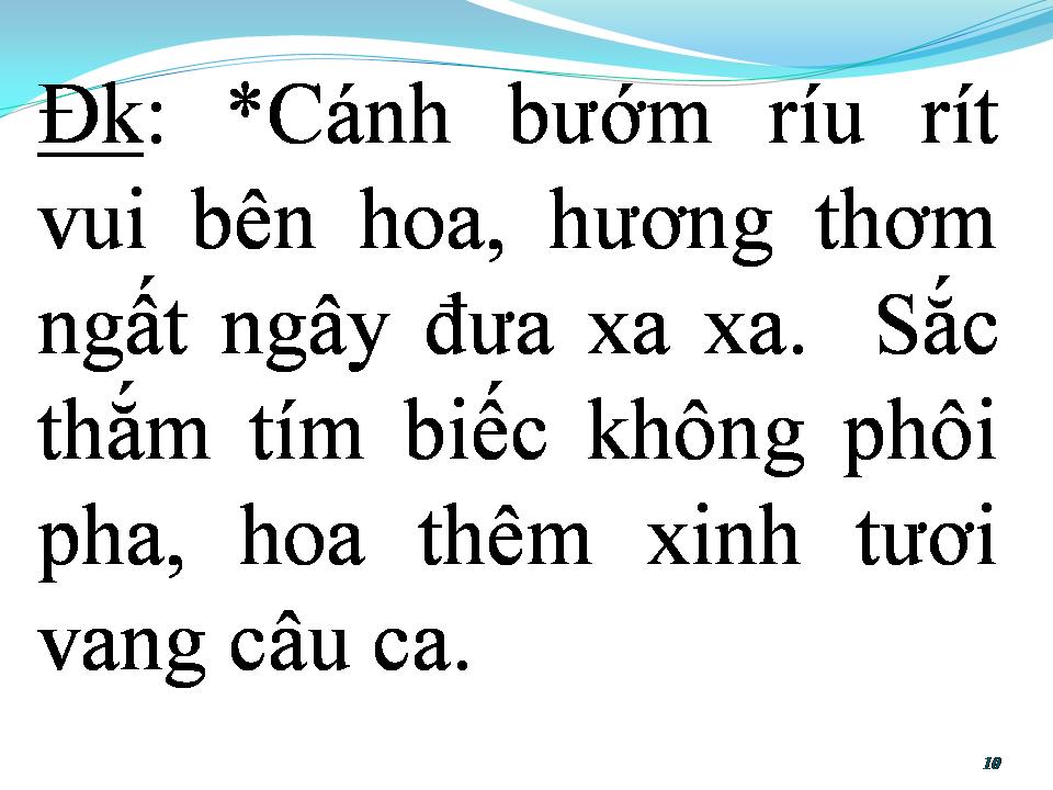 Lời bài hát CÁNH BƯỚM VƯỜN XUÂN