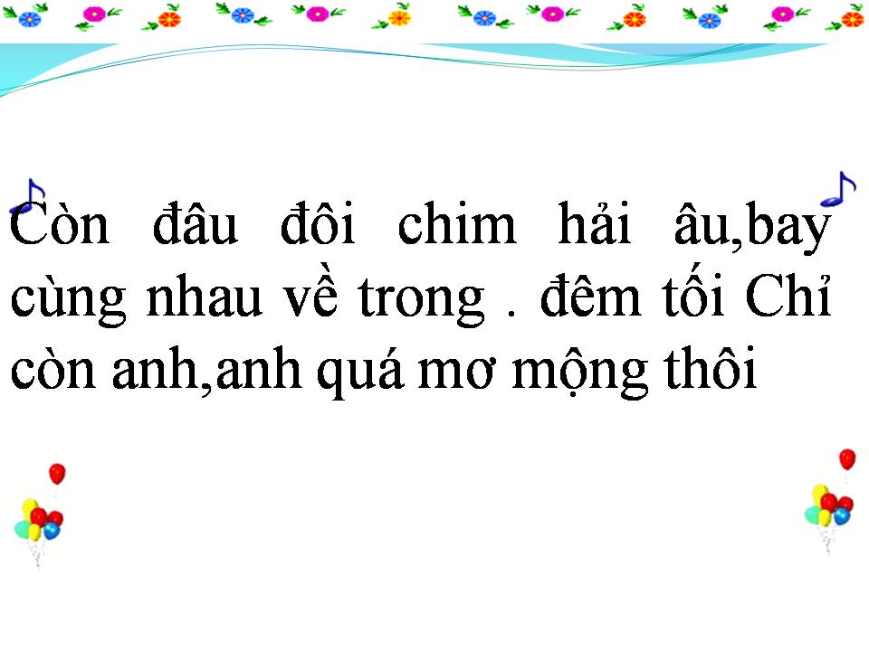 Lời bài hát CÁNH CHIM HẢI ÂU