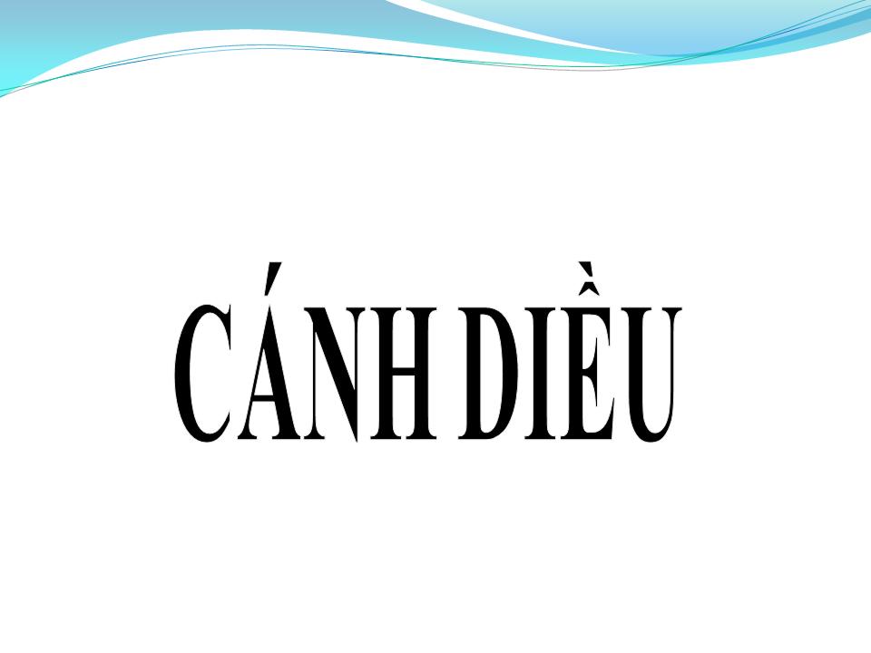 Lời bài hát CÁNH DIỀU