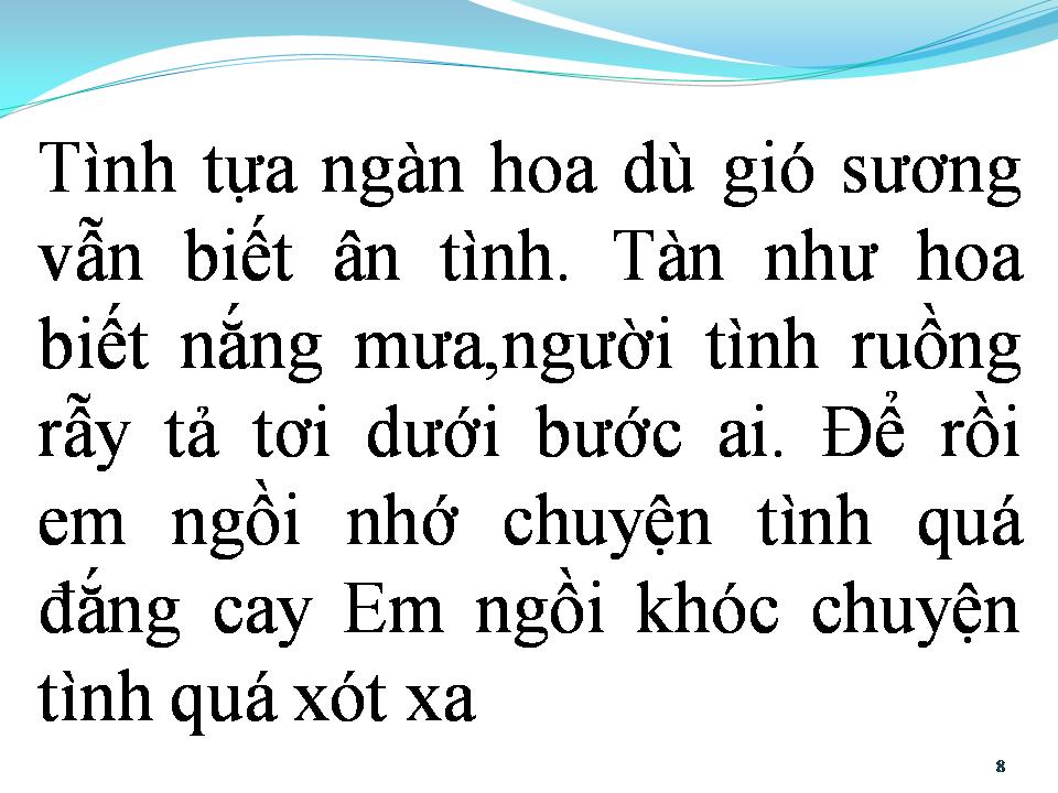Lời bài hát CÁNH HOA PHAI