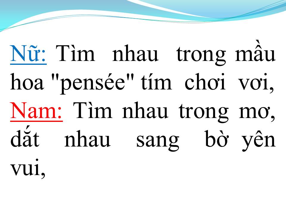 Lời bài hát CÁNH HOA YÊU (SONG CA)