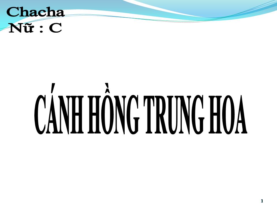 Lời bài hát CÁNH HỒNG TRUNG HOA