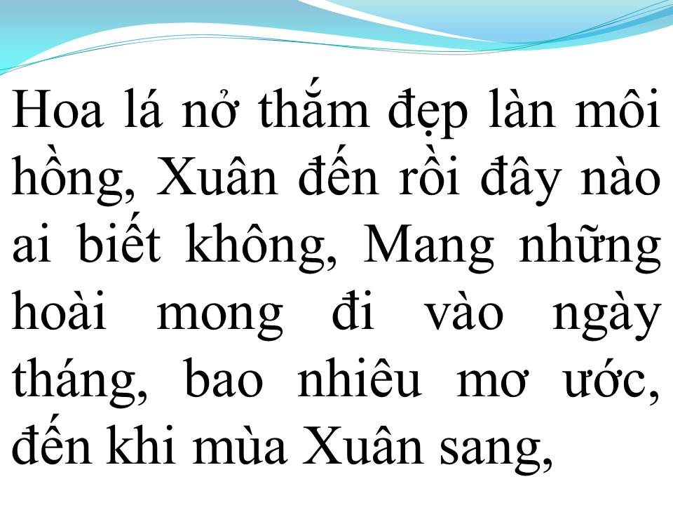Lời bài hát CÁNH THIỆP ĐẦU XUÂN