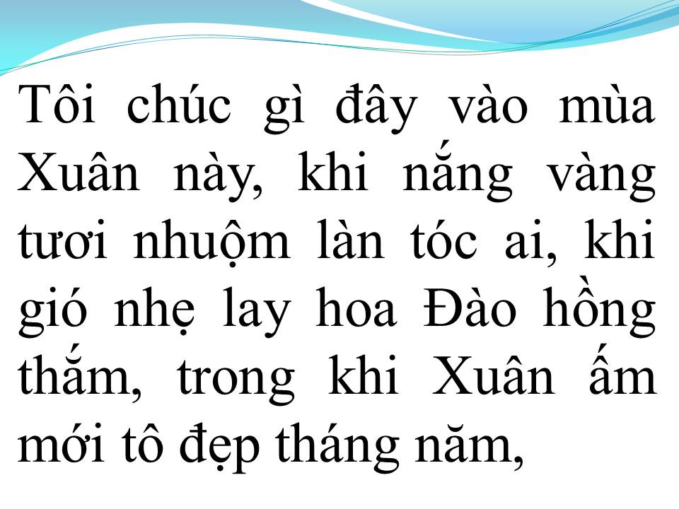 Lời bài hát CÁNH THIỆP ĐẦU XUÂN