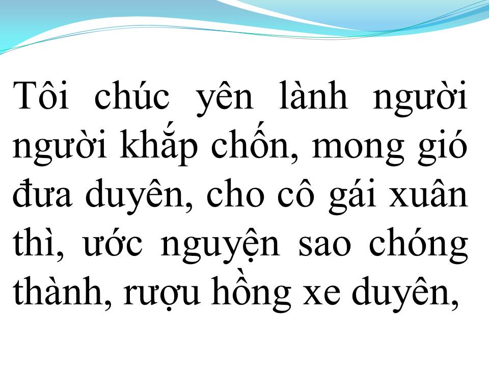 Lời bài hát CÁNH THIỆP ĐẦU XUÂN