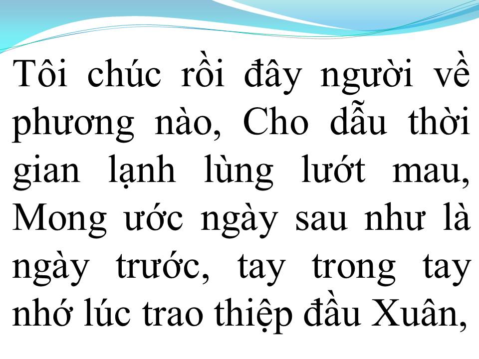 Lời bài hát CÁNH THIỆP ĐẦU XUÂN