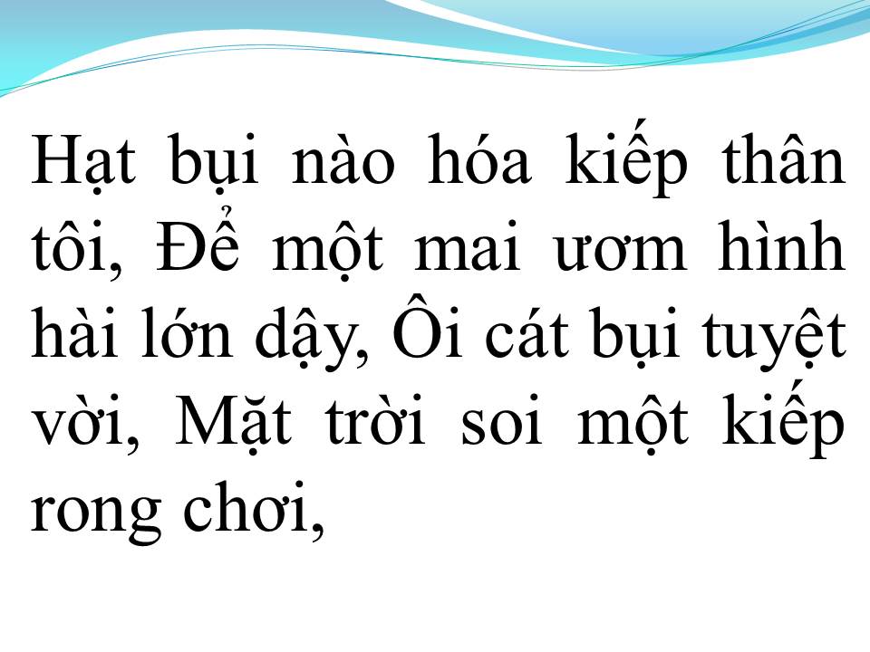 Lời bài hát CÁT BỤI