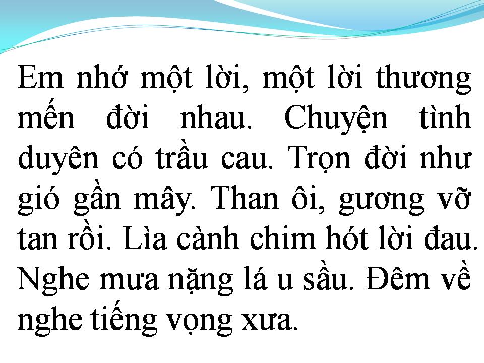 Lời bài hát CAY ĐẮNG BỜ MÔI