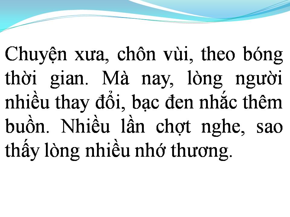 Lời bài hát CĂN NHÀ DĨ VÃNG