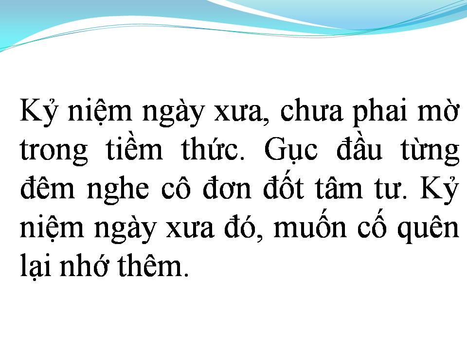 Lời bài hát CĂN NHÀ DĨ VÃNG