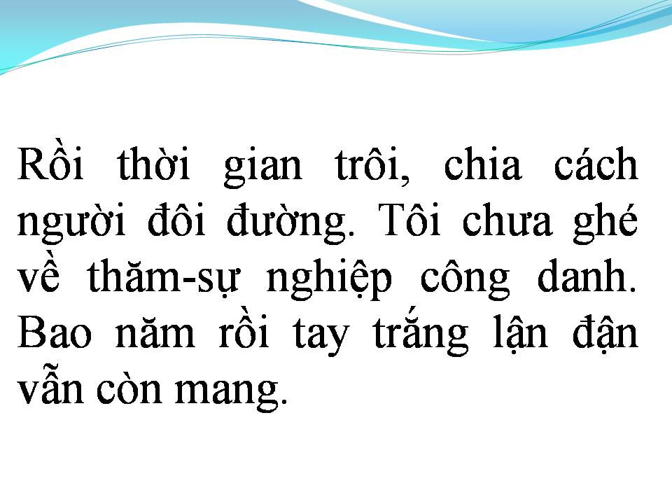 Lời bài hát CĂN NHÀ DĨ VÃNG