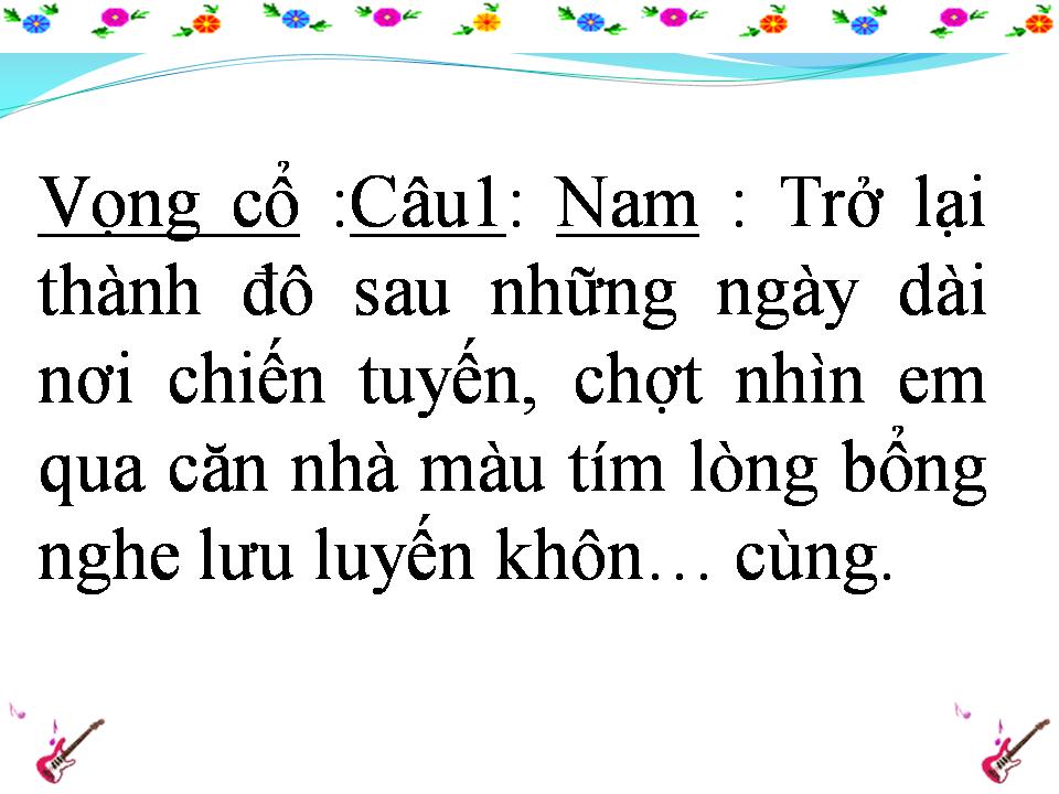 Lời bài hát CĂN NHÀ MÀU TÍM (TÂN CỔ)