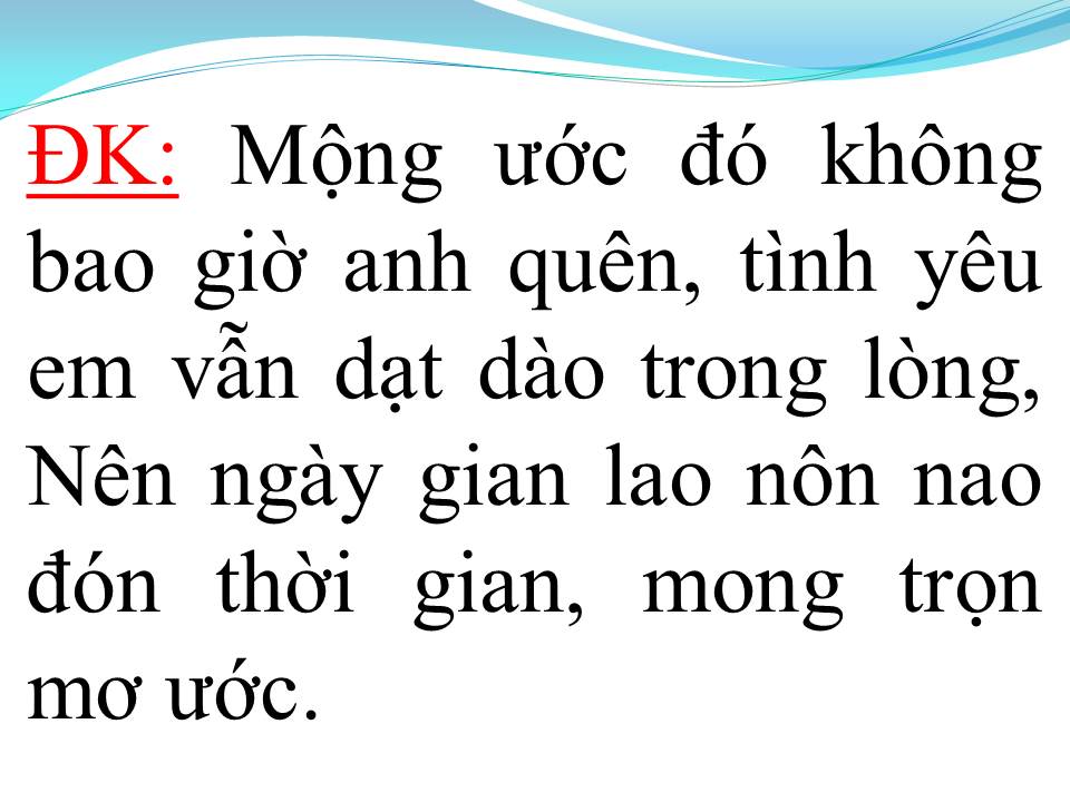 Lời bài hát CĂN NHÀ MỘNG ƯỚC
