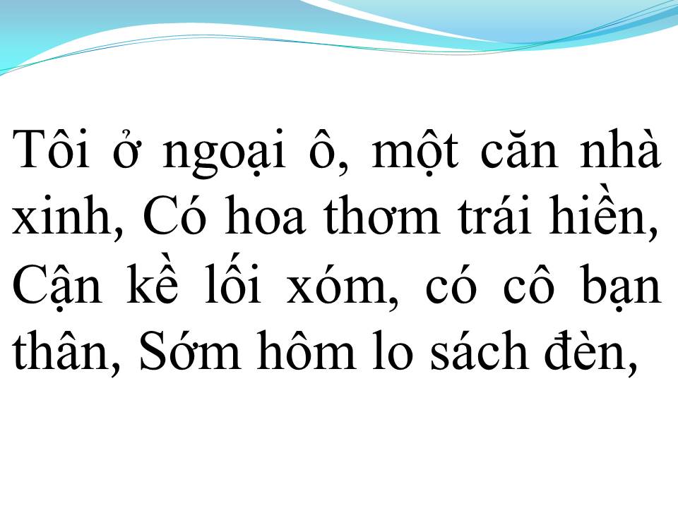 Lời bài hát CĂN NHÀ NGOẠI Ô