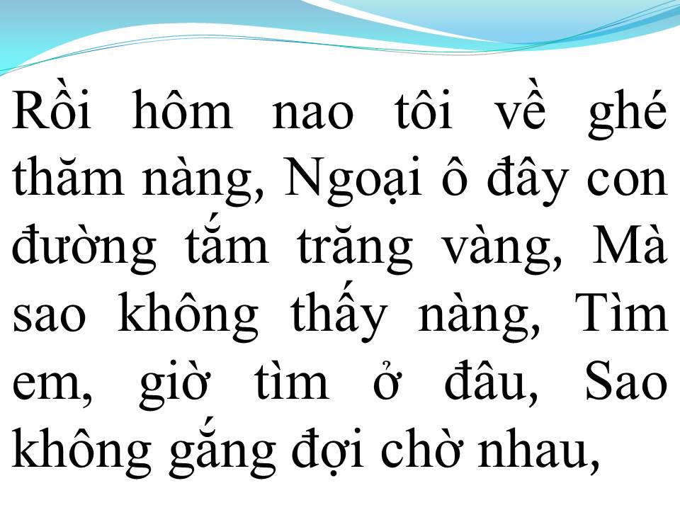 Lời bài hát CĂN NHÀ NGOẠI Ô