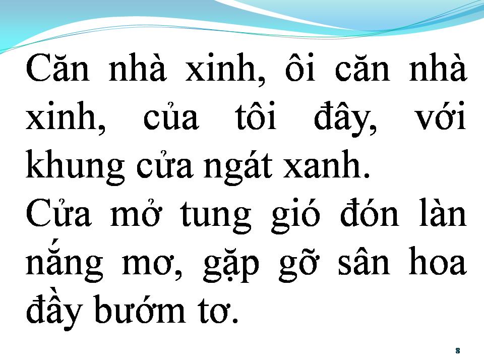 Lời bài hát CĂN NHÀ XINH