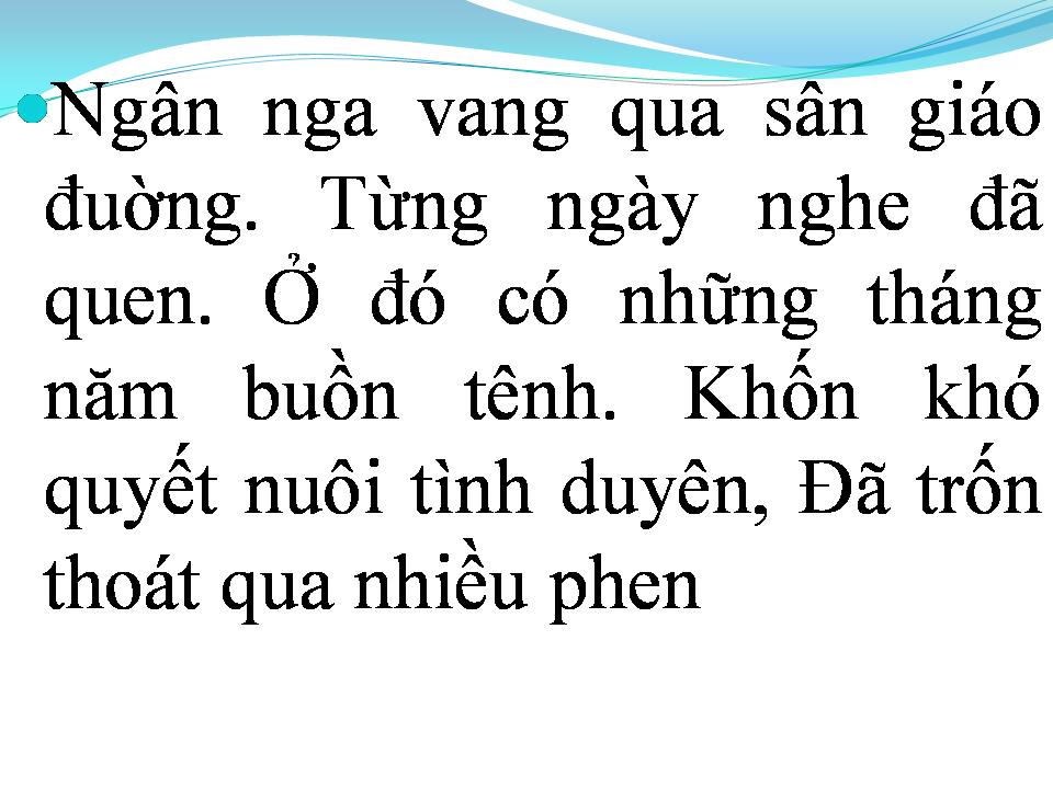 Lời bài hát CĂN NHÀ XƯA