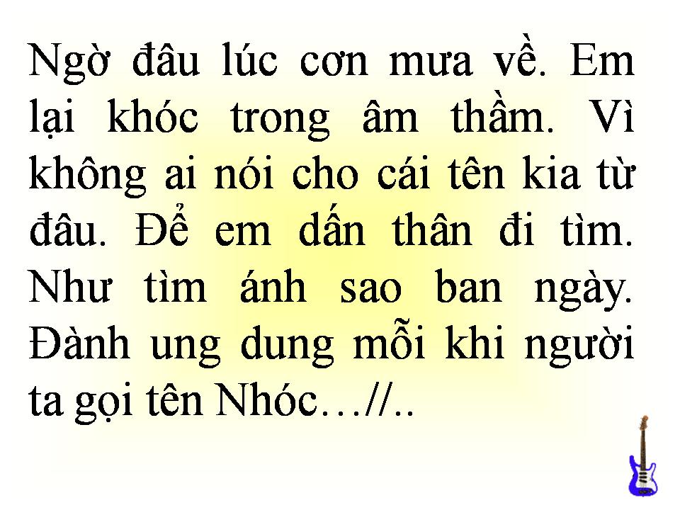 Lời bài hát CẦN MỘT CÁI TÊN