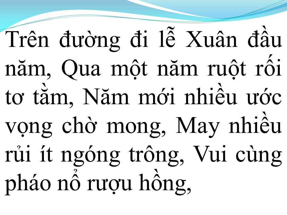 Lời bài hát CÂU CHUYỆN ĐẦU NĂM