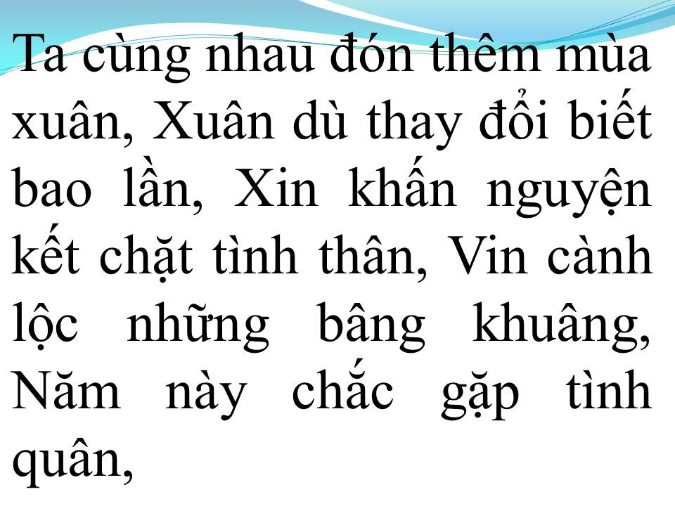 Lời bài hát CÂU CHUYỆN ĐẦU NĂM