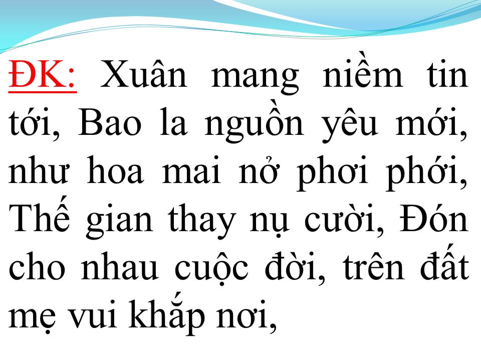 Lời bài hát CÂU CHUYỆN ĐẦU NĂM