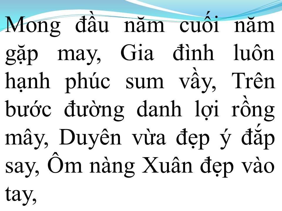 Lời bài hát CÂU CHUYỆN ĐẦU NĂM
