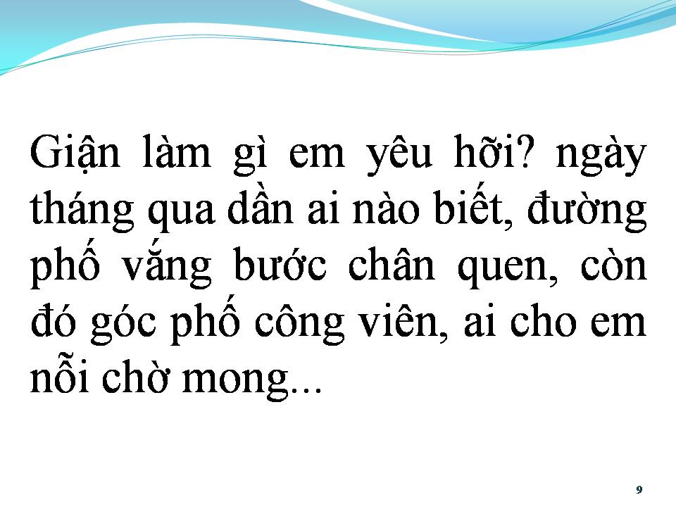 Lời bài hát CÂU CHUYỆN GIẬN HỜN