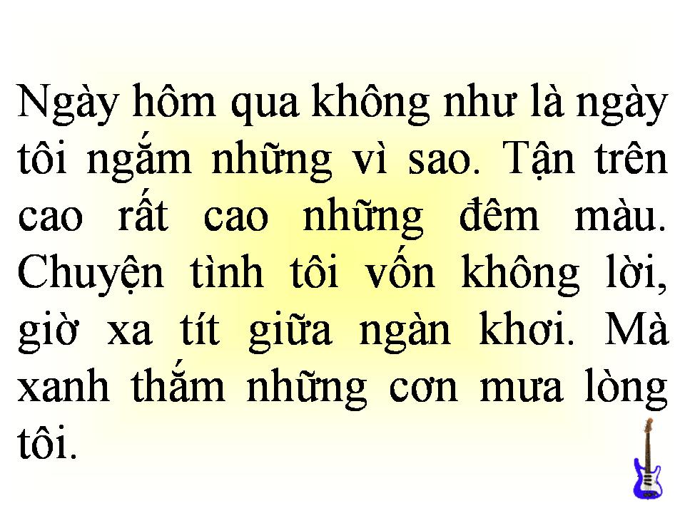 Lời bài hát CÂU CHUYỆN TÌNH TÔI
