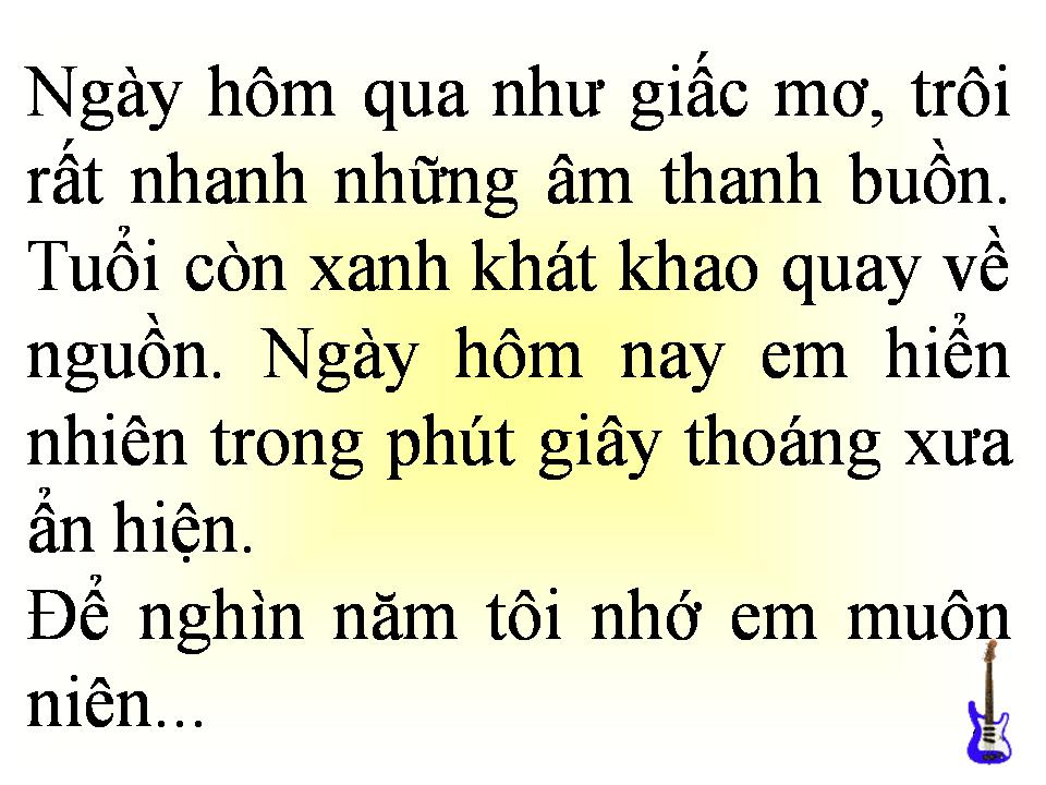 Lời bài hát CÂU CHUYỆN TÌNH TÔI