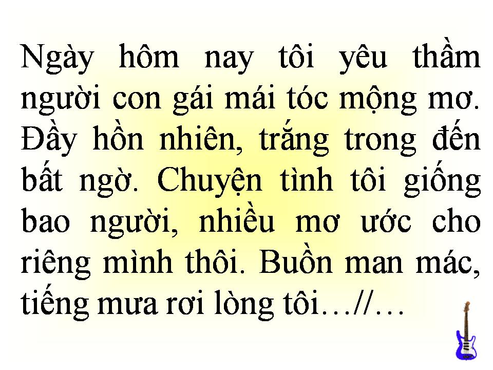 Lời bài hát CÂU CHUYỆN TÌNH TÔI