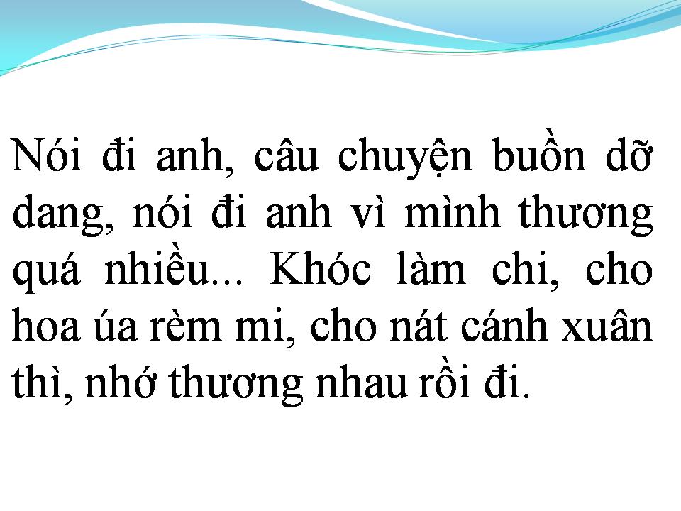 Lời bài hát CÂU CHUYỆN TÌNH YÊU