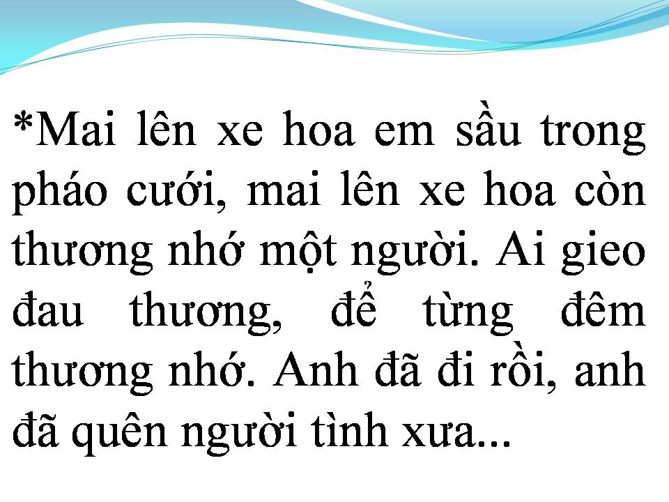 Lời bài hát CÂU CHUYỆN TÌNH YÊU