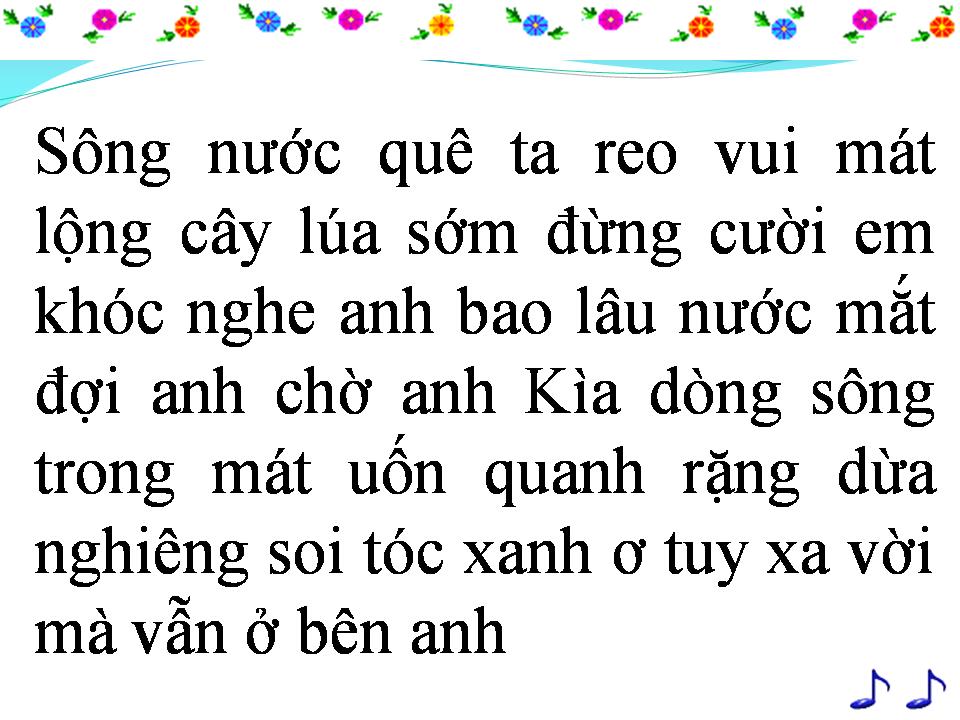 Lời bài hát CÂU HÁT BÔNG SEN
