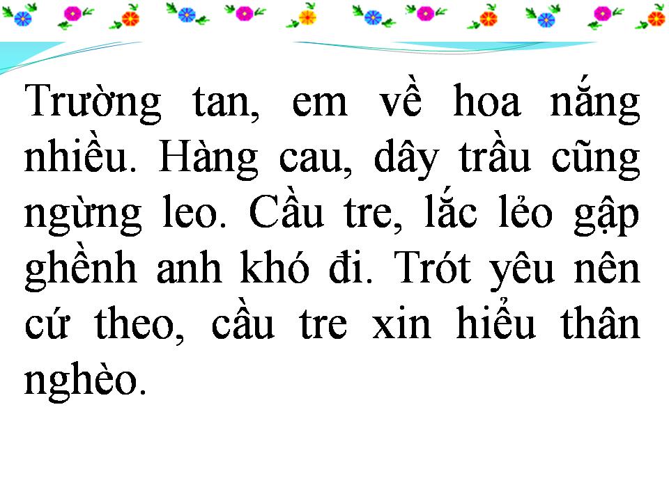 Lời bài hát CẦU TRE KỶ NIỆM