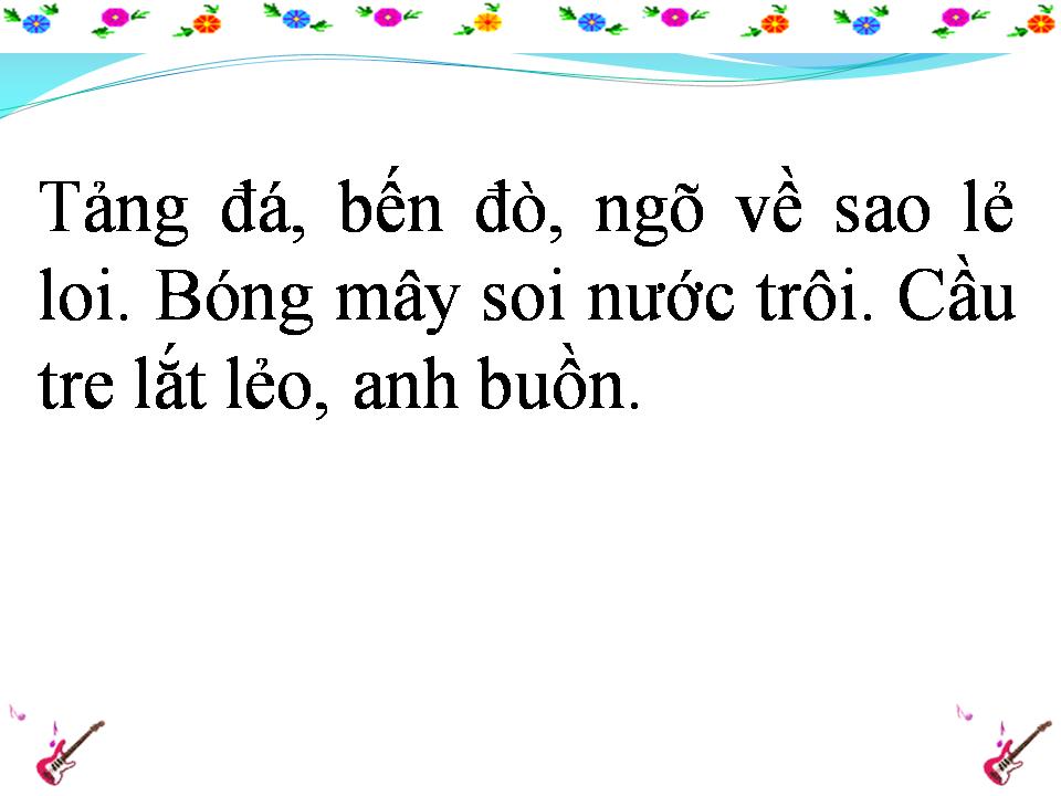 Lời bài hát CẦU TRE KỶ NIỆM