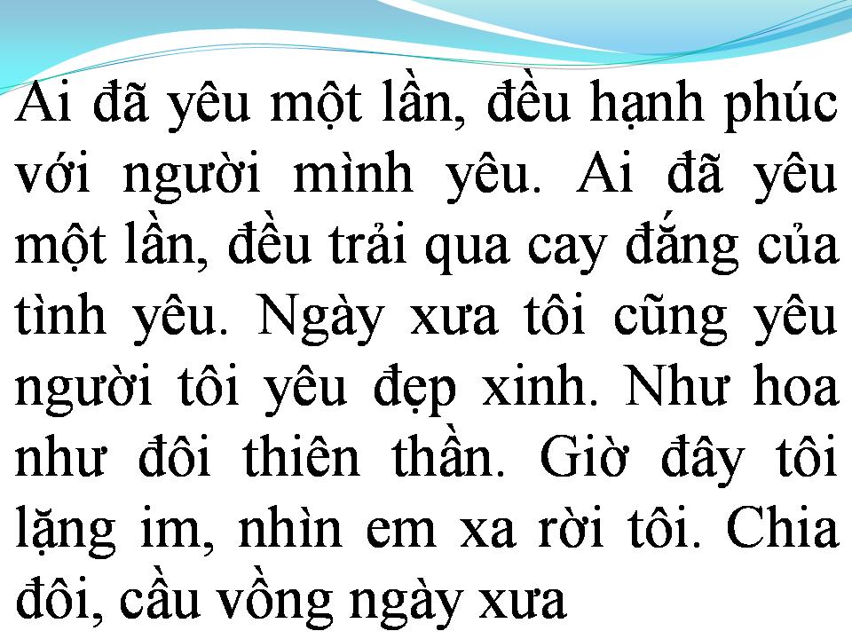 Lời bài hát CẦU VỒNG KHUYẾT