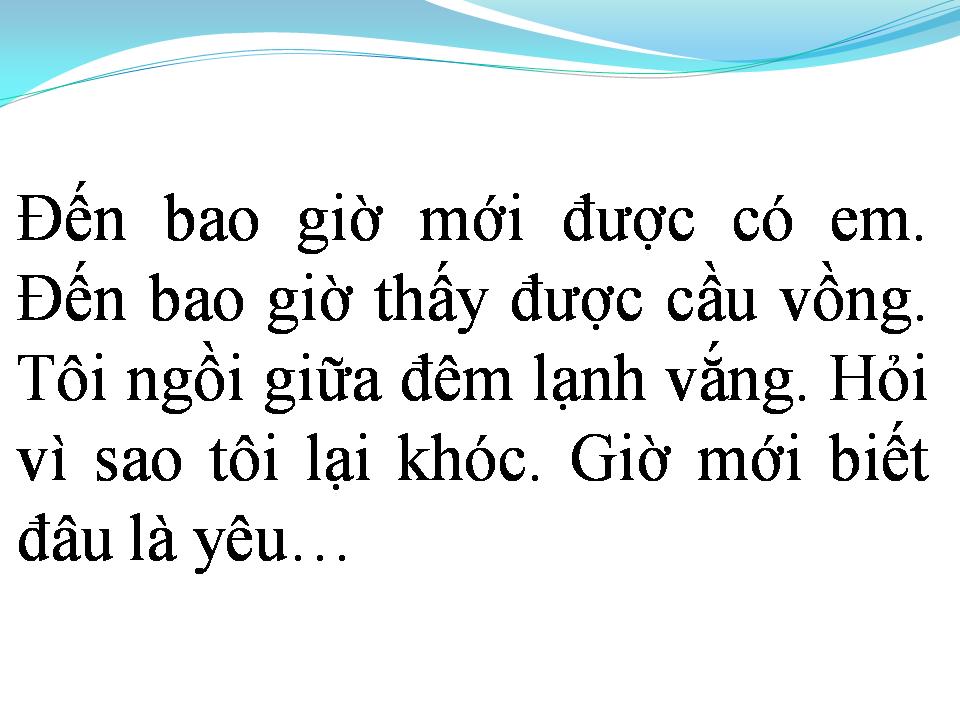 Lời bài hát CẦU VỒNG KHUYẾT