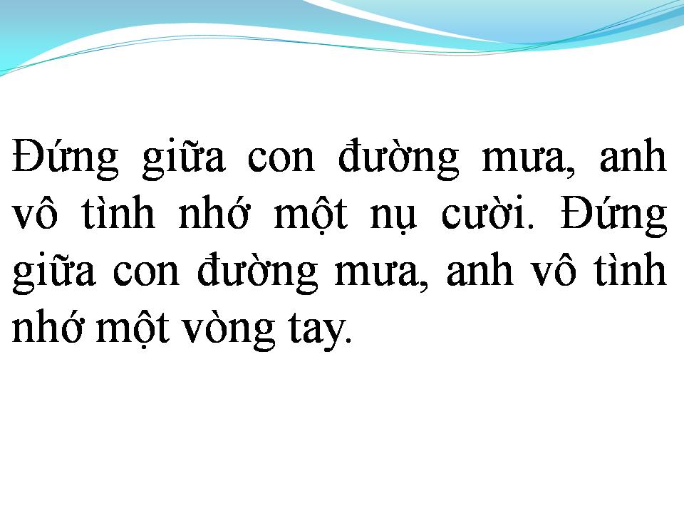 Lời bài hát CẦU VỒNG SAU MƯA