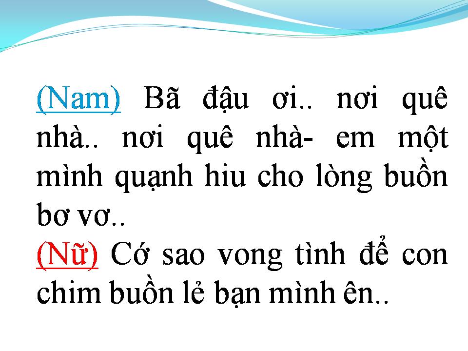 Lời bài hát CÂY BÃ ĐẬU