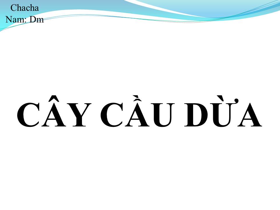 Lời bài hát CÂY CẦU DỪA 