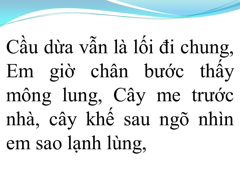 Lời bài hát CÂY CẦU DỪA 