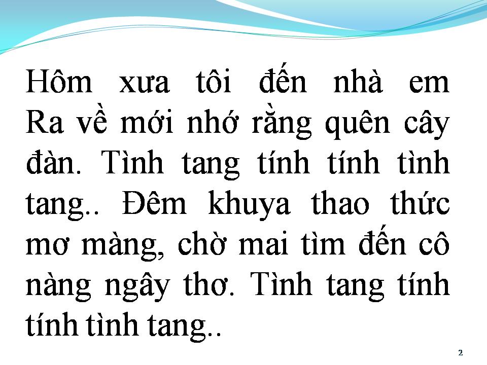 Lời bài hát CÂY ĐÀN BỎ QUÊN