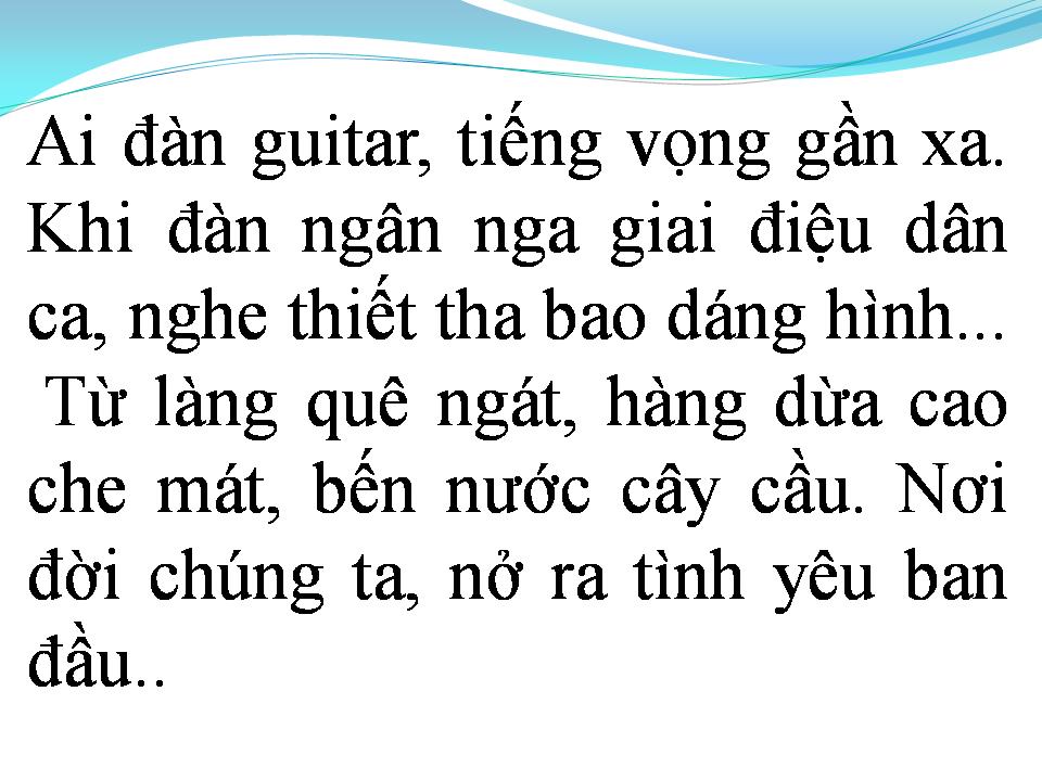 Lời bài hát CÂY ĐÀN GHI TA CỦA ĐẠI ĐỘI BA