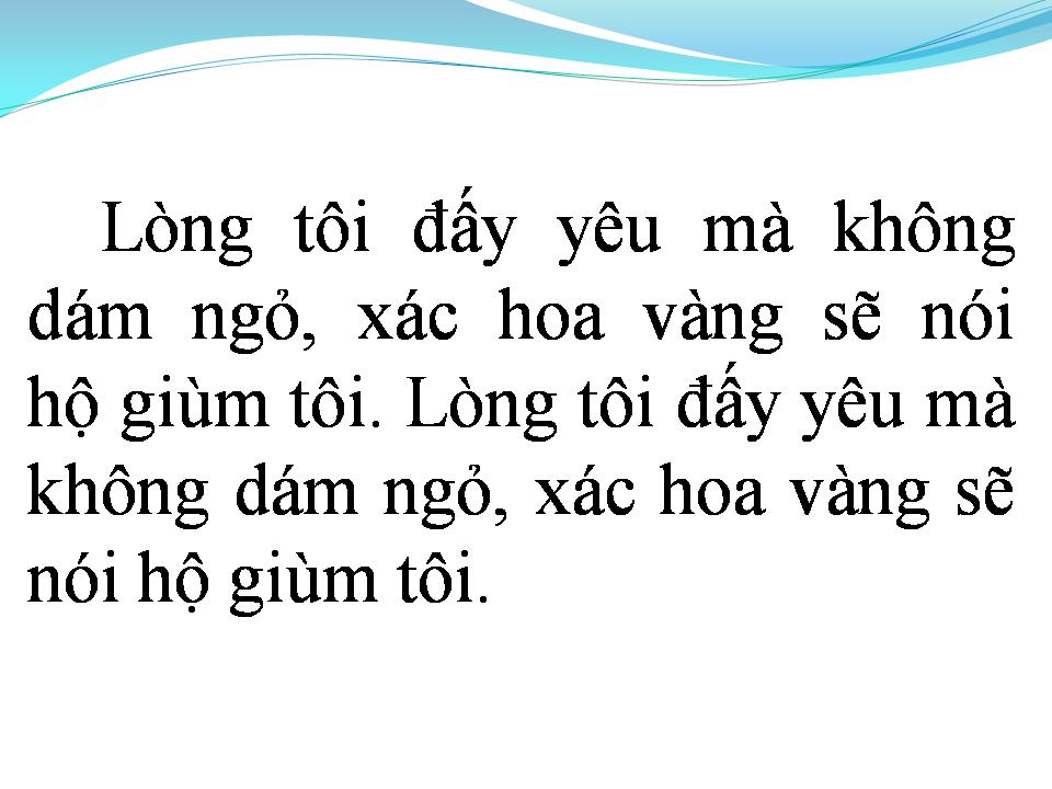 Lời bài hát CÂY ĐIỆP VÀNG