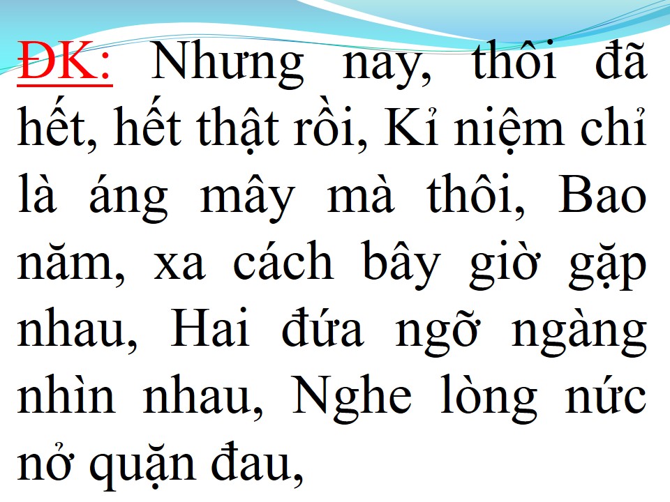Lời bài hát HAI MÁI NHÀ TRANH (CÓ BAO GIỜ) 
